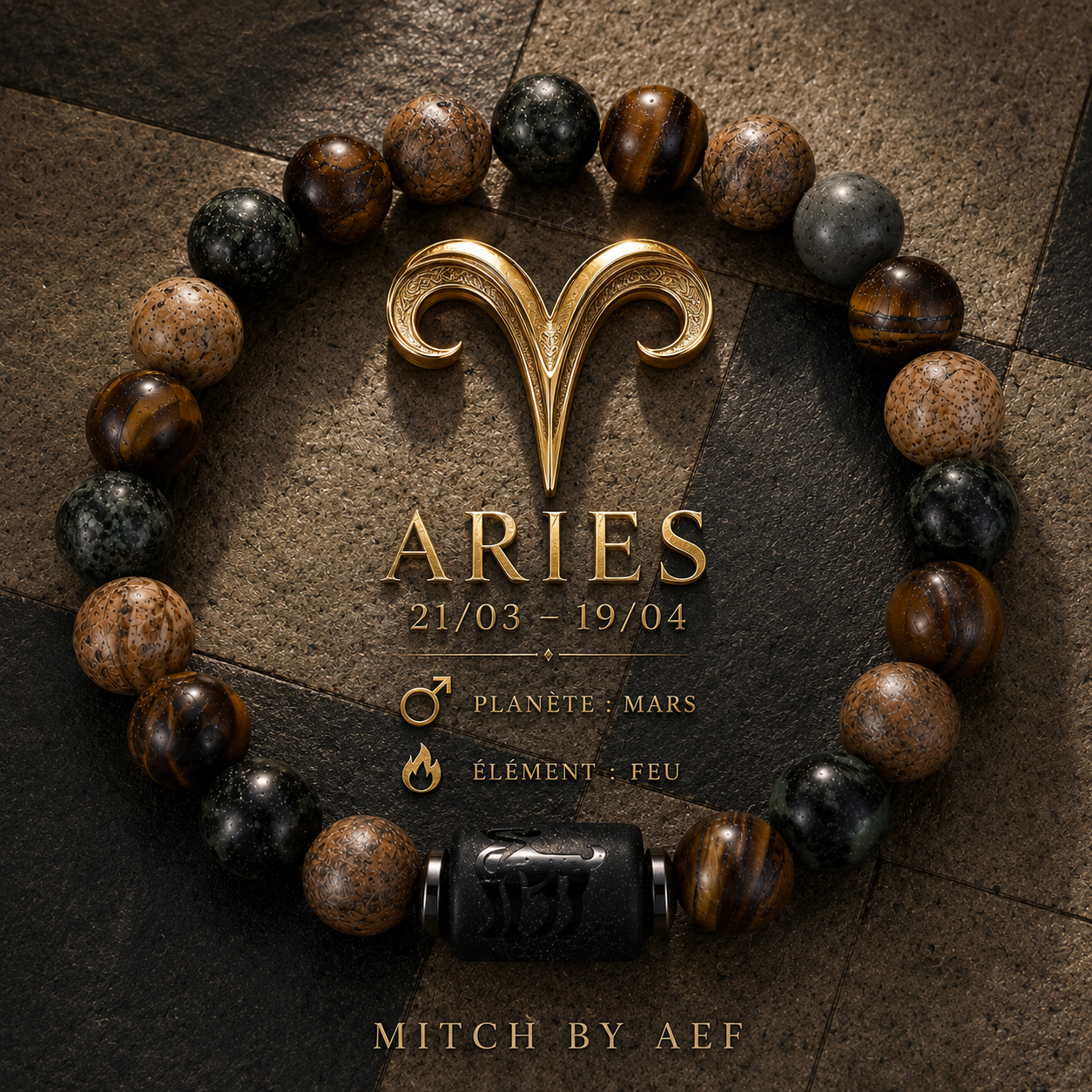 Bracelet Zodiac Pierre Naturelle