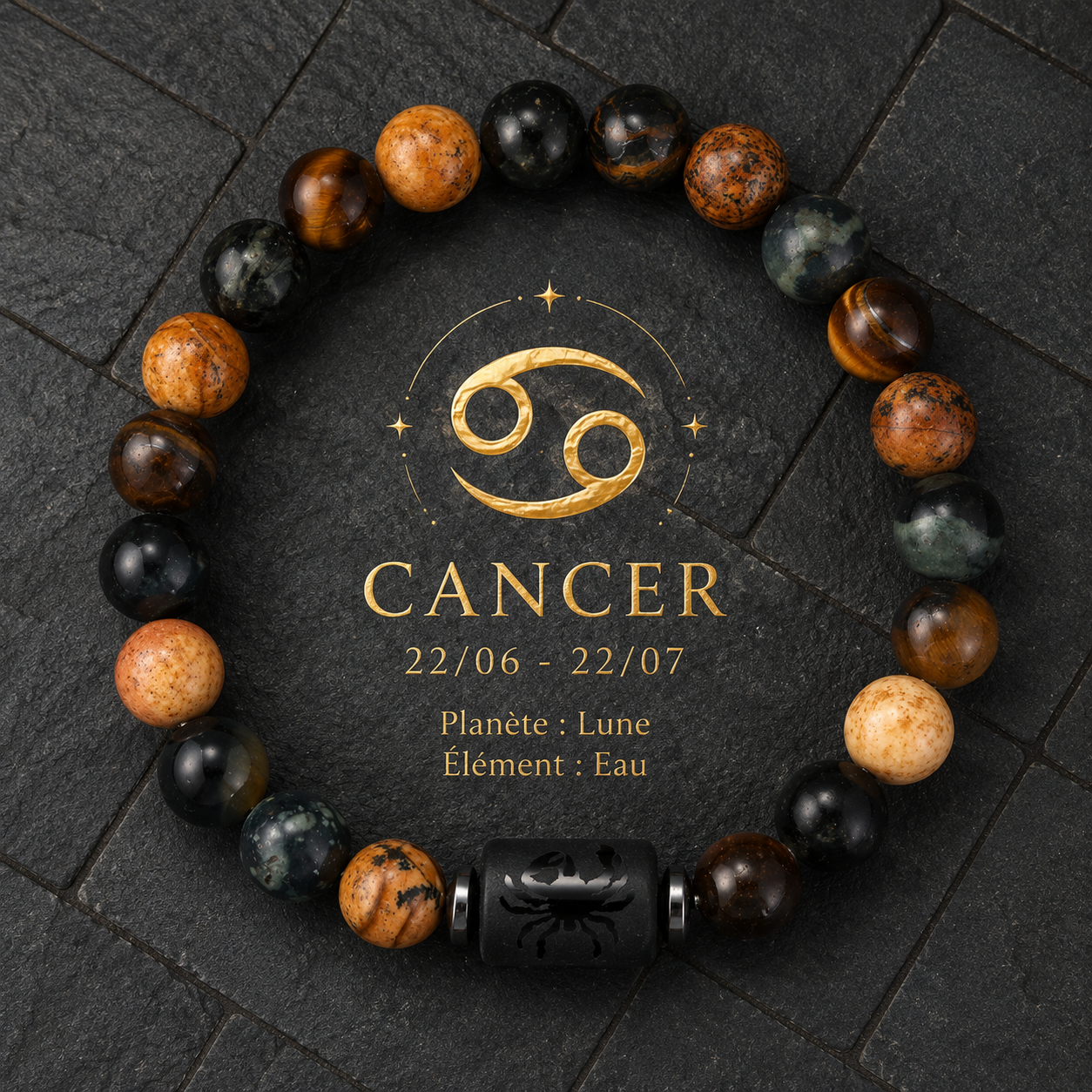 Bracelet Zodiac Pierre Naturelle