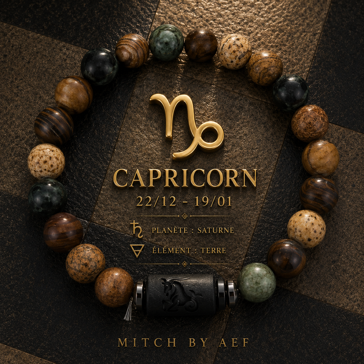 Bracelet Zodiac Pierre Naturelle