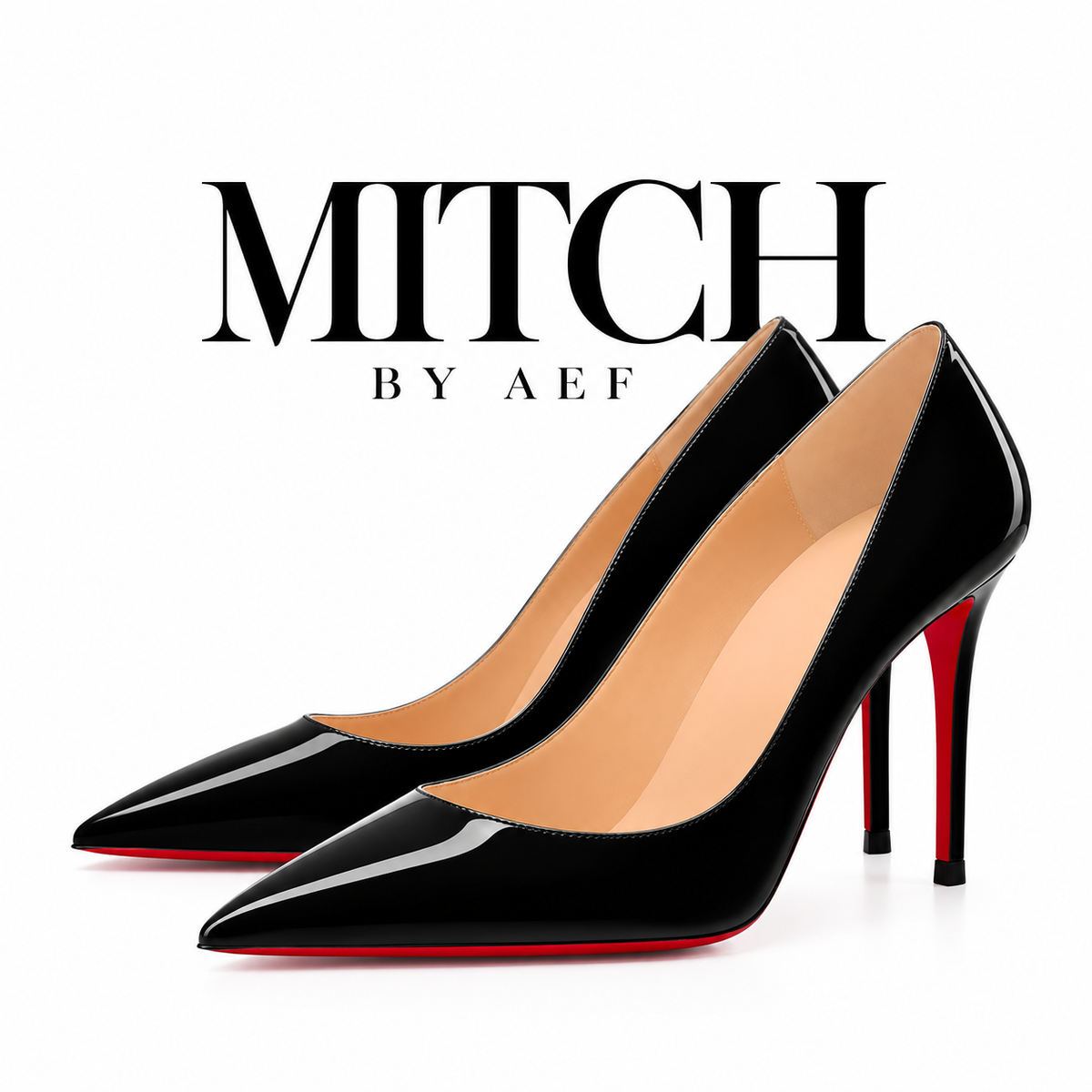 Damenpumps mit spitzer Zehenpartie und roter Sohle - Stilettoabsatz | SCARLETT