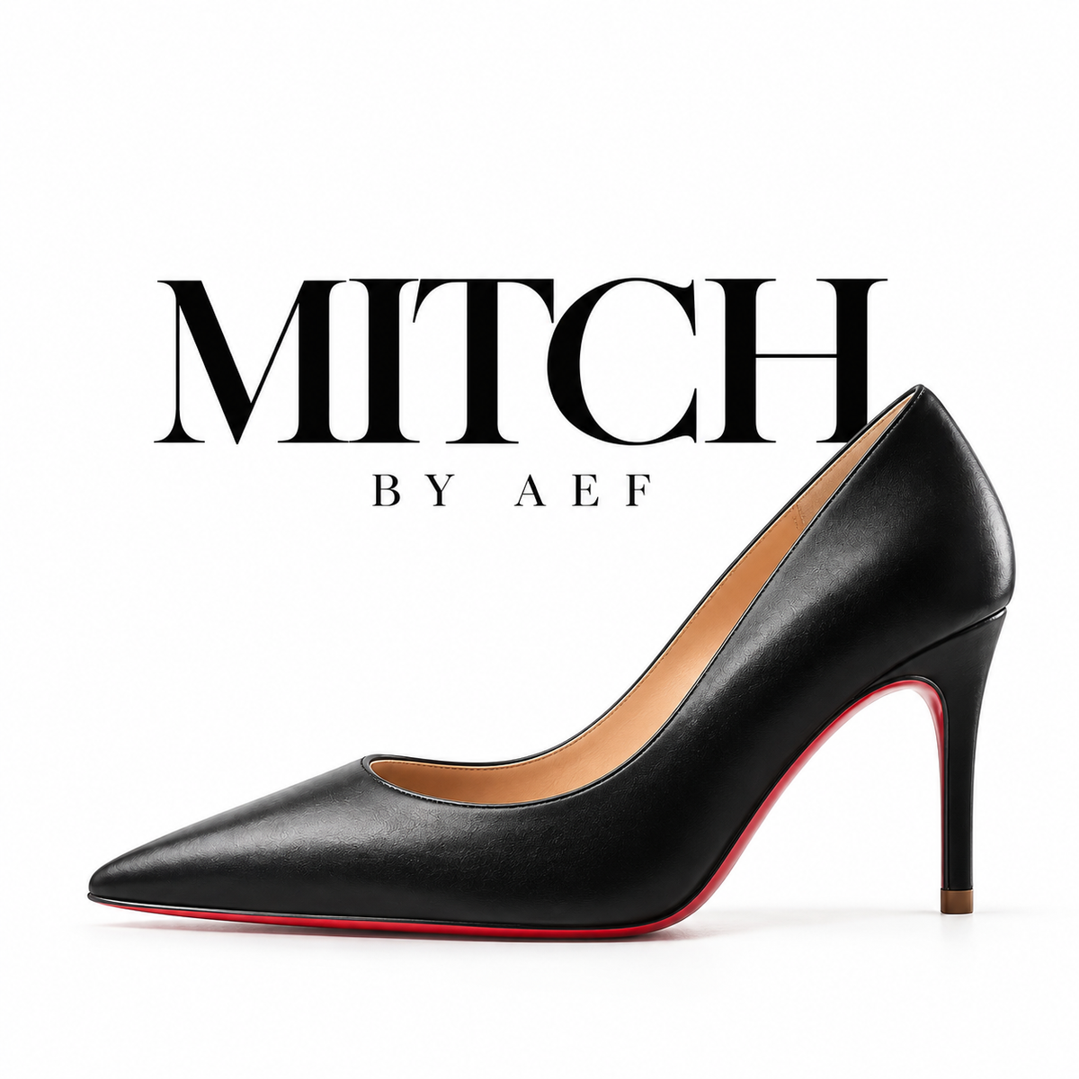 Damenpumps mit spitzer Zehenpartie und roter Sohle - Stilettoabsatz | SCARLETT