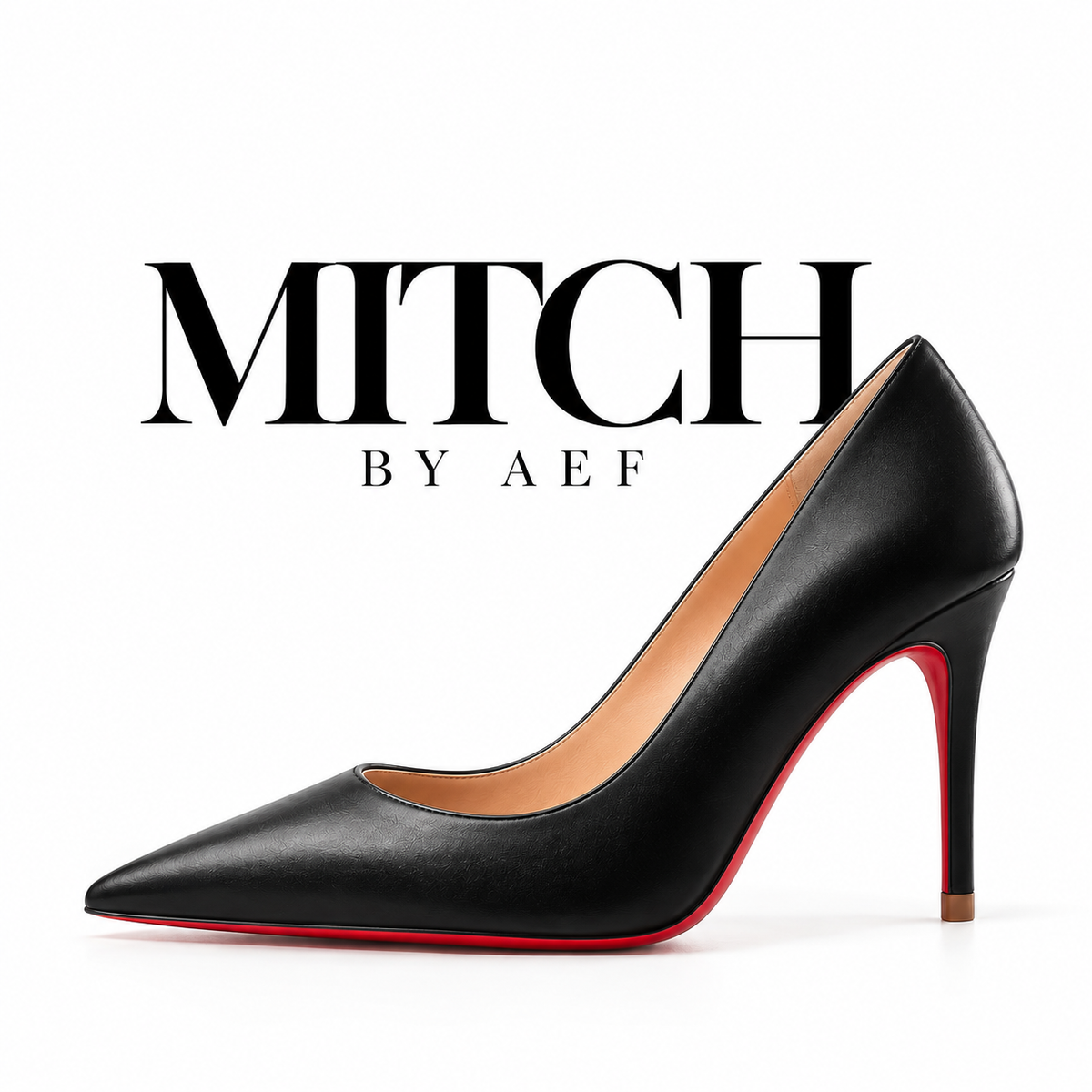 Damenpumps mit spitzer Zehenpartie und roter Sohle - Stilettoabsatz | SCARLETT