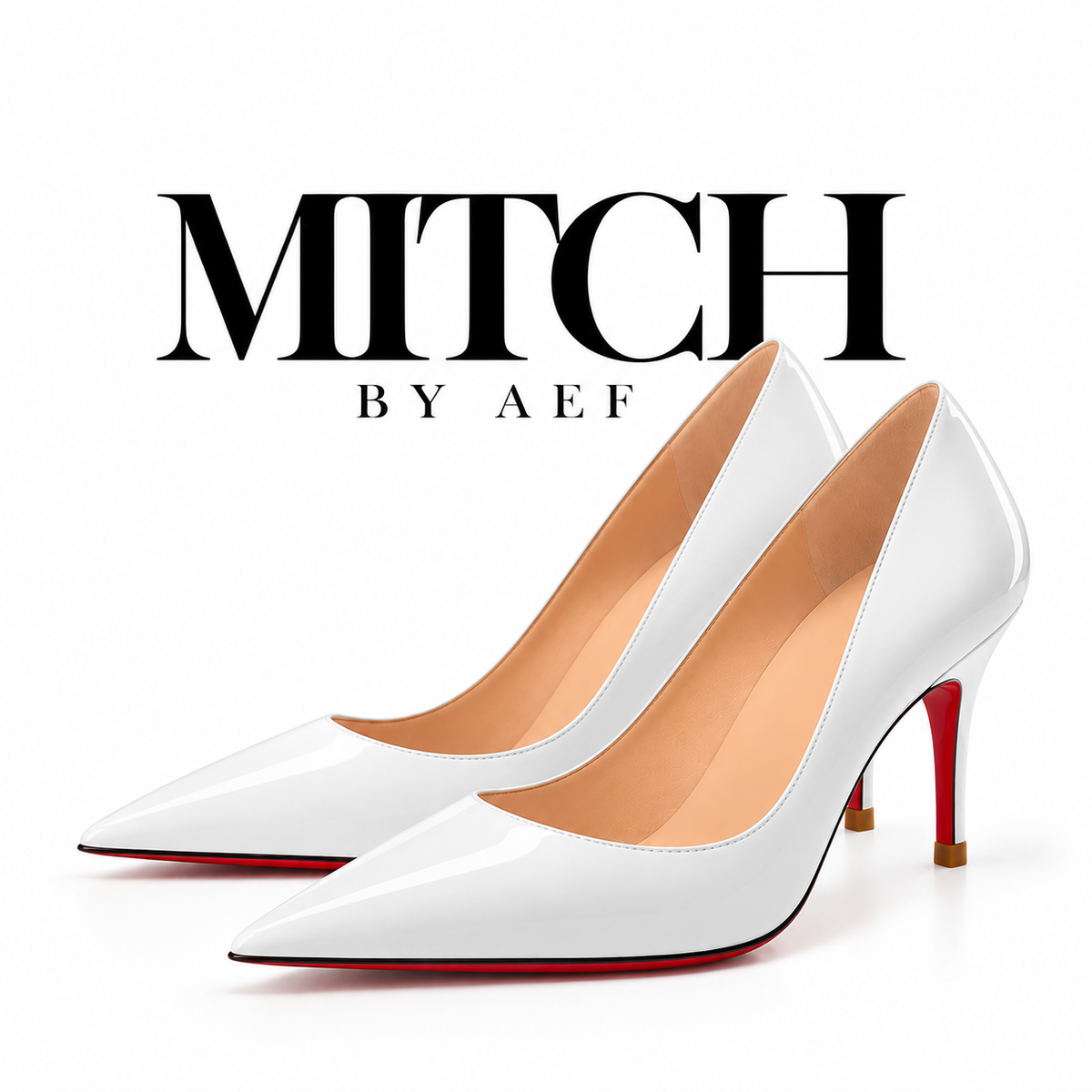 Damenpumps mit spitzer Zehenpartie und roter Sohle - Stilettoabsatz | SCARLETT
