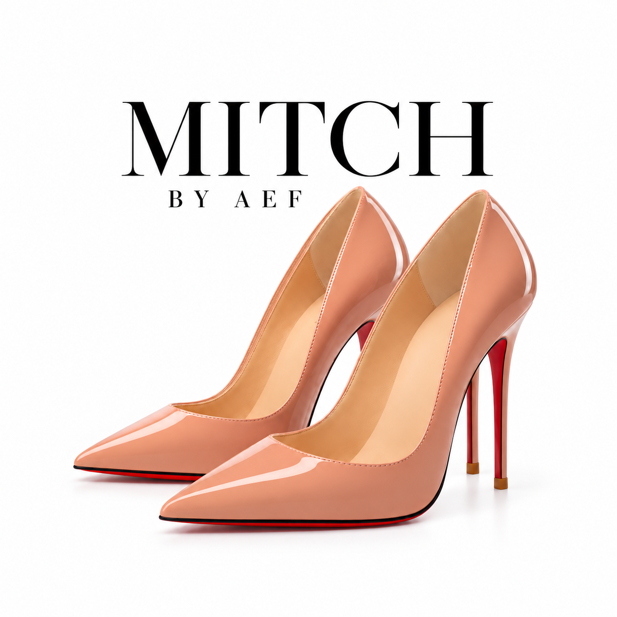 Damenpumps mit spitzer Zehenpartie und roter Sohle - Stilettoabsatz | SCARLETT