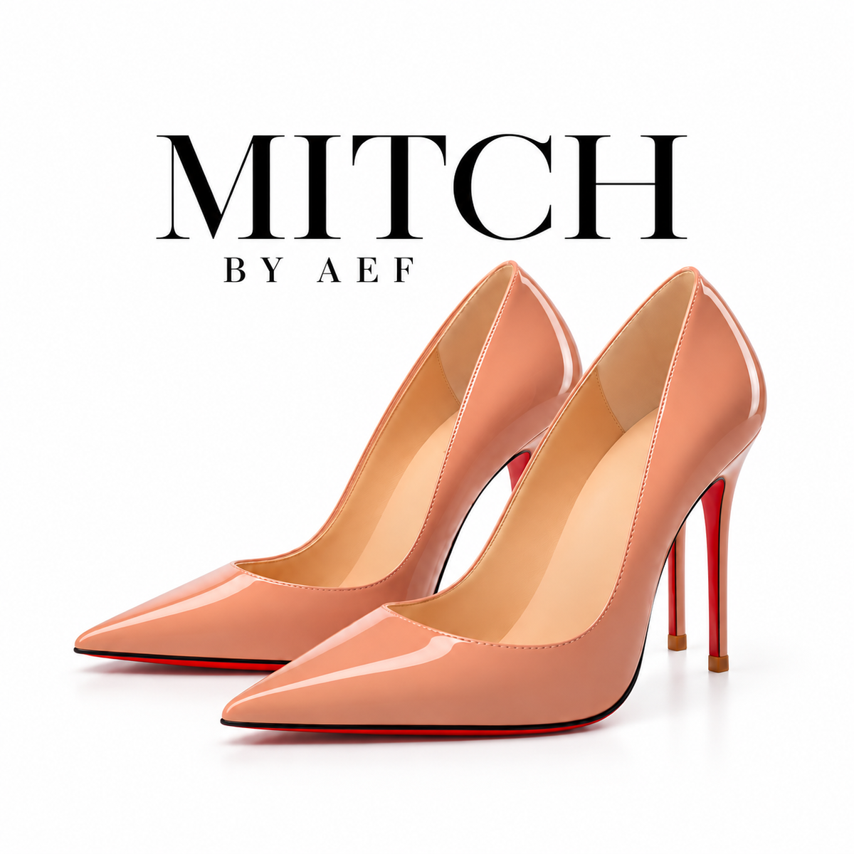 Damenpumps mit spitzer Zehenpartie und roter Sohle - Stilettoabsatz | SCARLETT