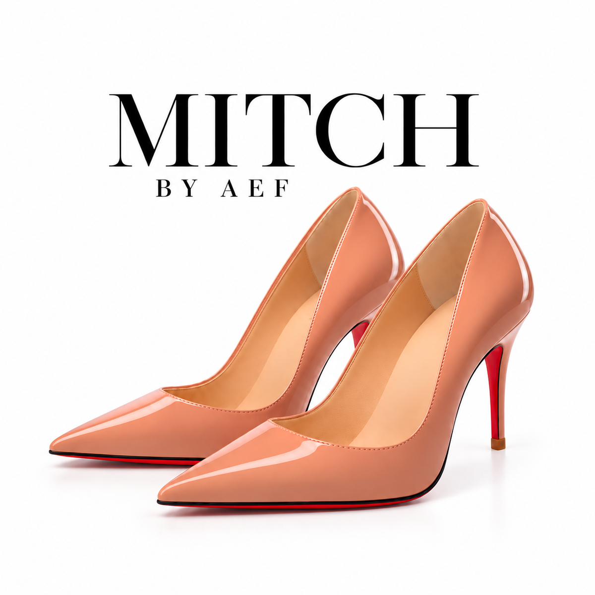 Damenpumps mit spitzer Zehenpartie und roter Sohle - Stilettoabsatz | SCARLETT