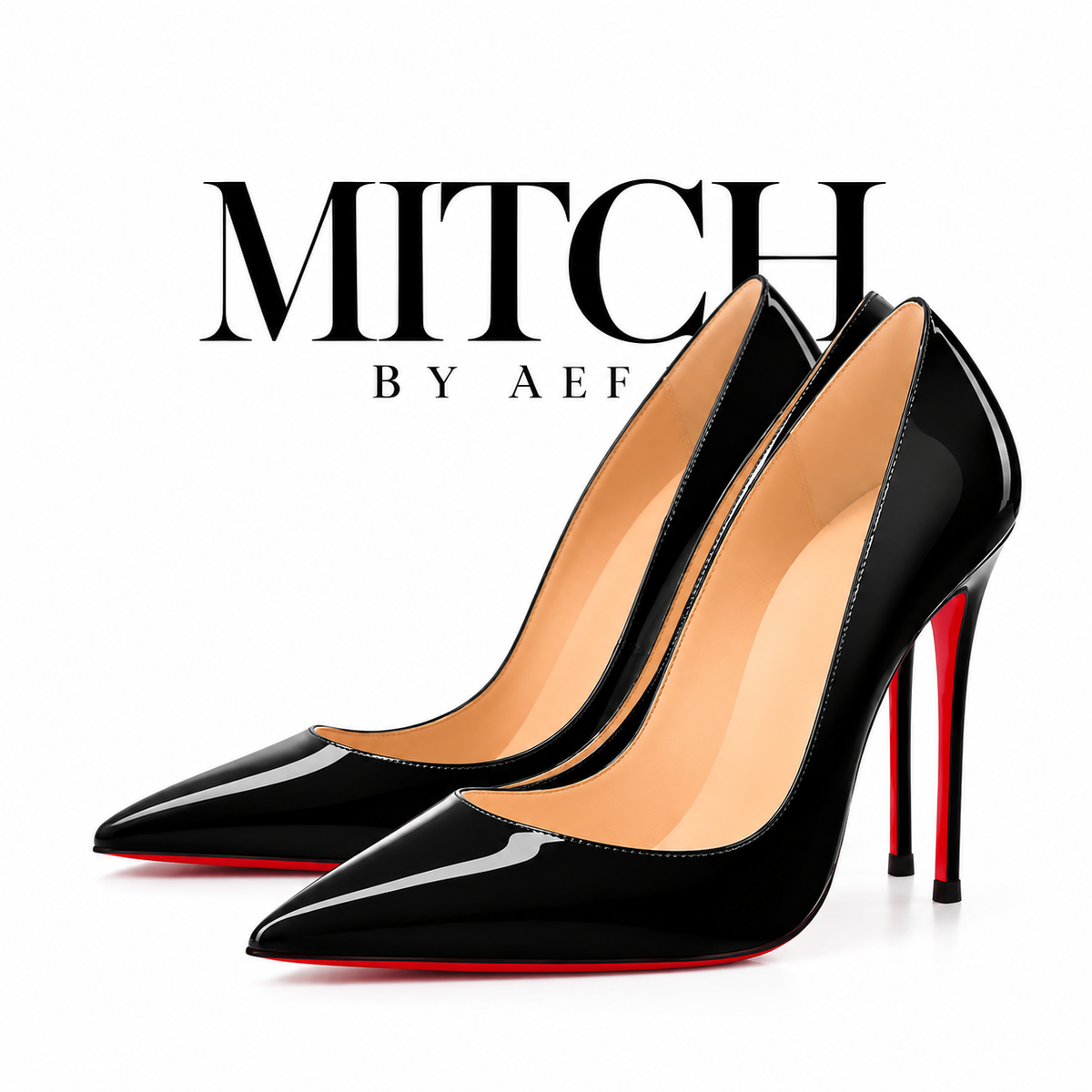 Damenpumps mit spitzer Zehenpartie und roter Sohle - Stilettoabsatz | SCARLETT