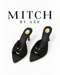 Women's Stiletto Heel Open-Toe Mules - SÉLÈNE