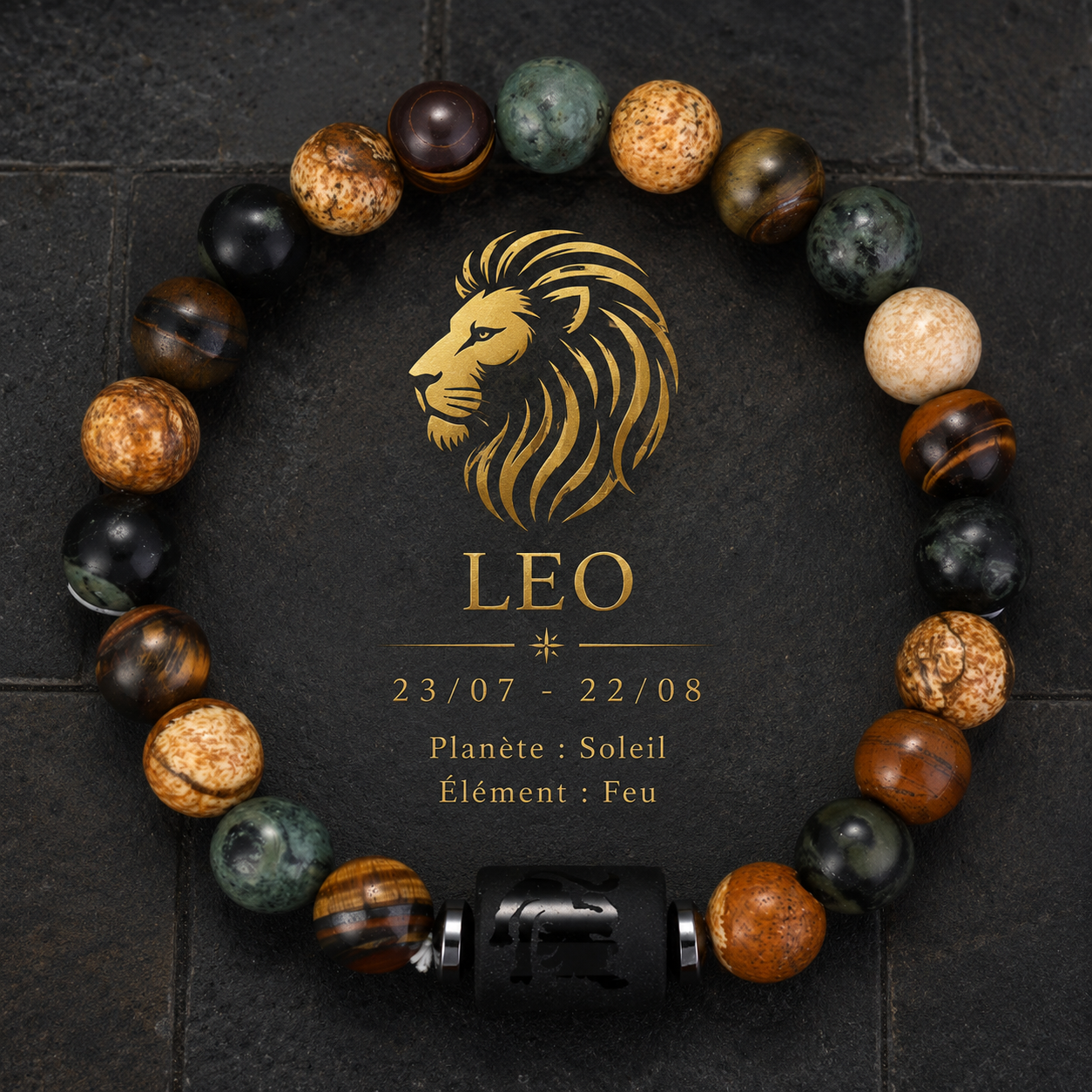 Bracelet Zodiac Pierre Naturelle