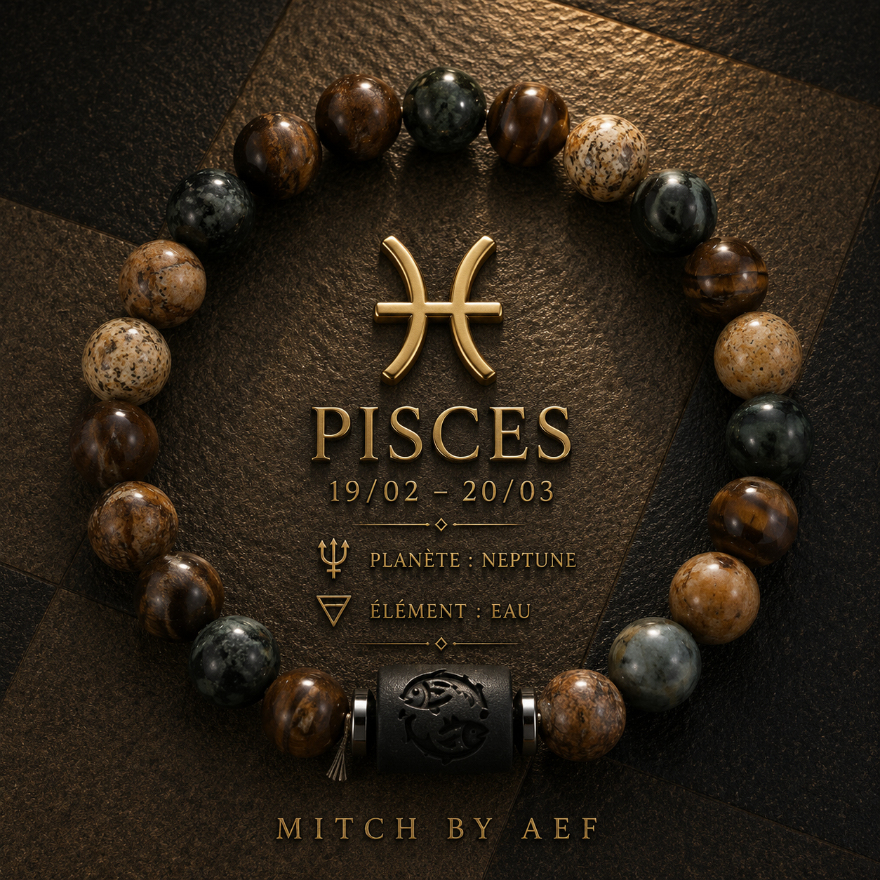 Bracelet Zodiac Pierre Naturelle