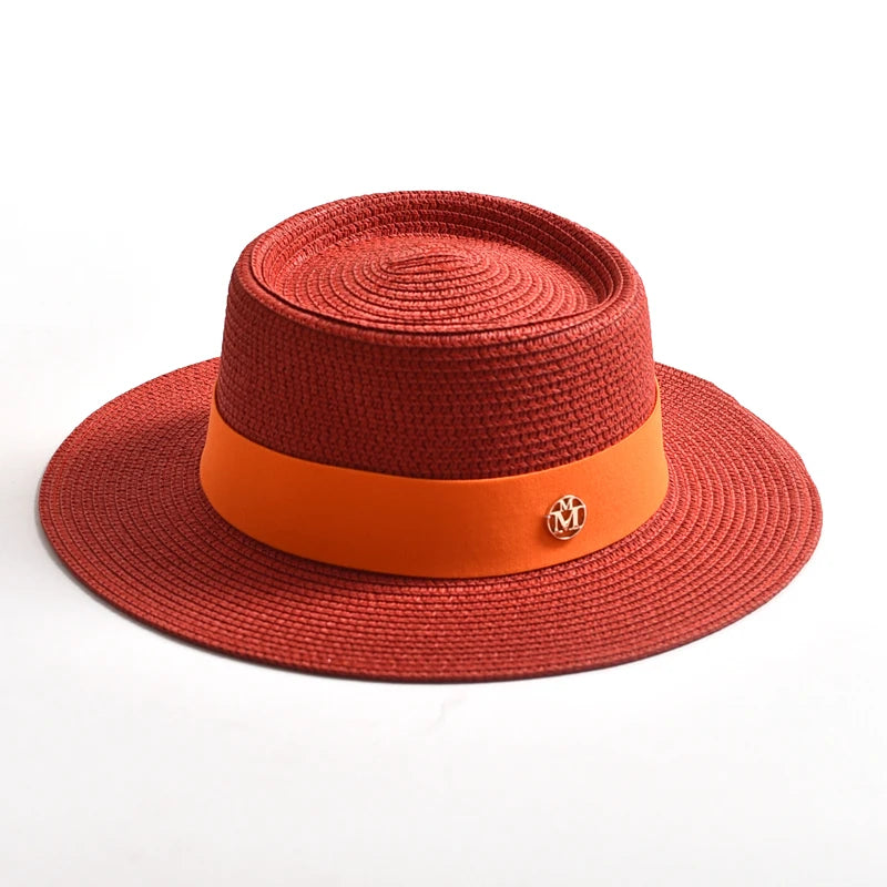 Canotier Paille Femme — Ruban & Élégance Estivale