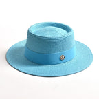 Canotier Paille Femme — Ruban & Élégance Estivale
