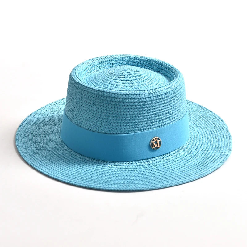 Canotier Paille Femme — Ruban & Élégance Estivale