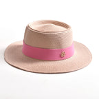 Canotier Paille Femme — Ruban & Élégance Estivale