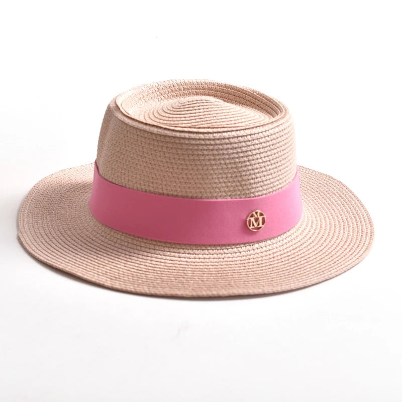 Canotier Paille Femme — Ruban & Élégance Estivale