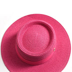 Canotier Paille Femme — Ruban & Élégance Estivale