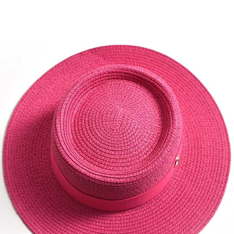 Canotier Paille Femme — Ruban & Élégance Estivale