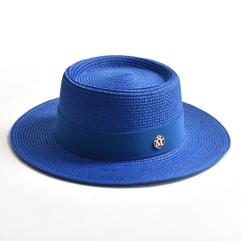 Canotier Paille Femme — Ruban & Élégance Estivale