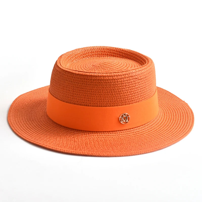 Canotier Paille Femme — Ruban & Élégance Estivale