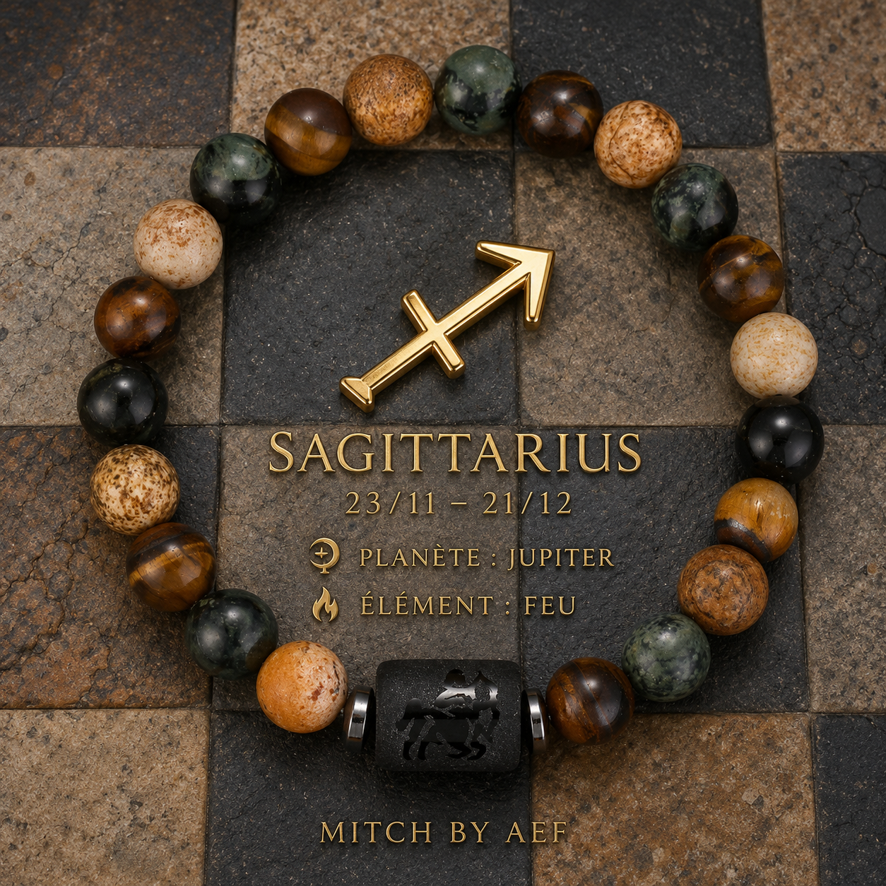 Bracelet Zodiac Pierre Naturelle