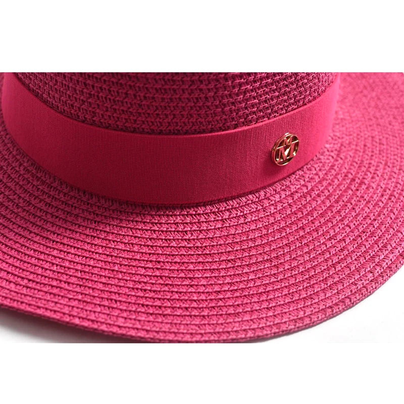 Canotier Paille Femme — Ruban & Élégance Estivale