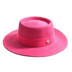 Canotier Paille Femme — Ruban & Élégance Estivale