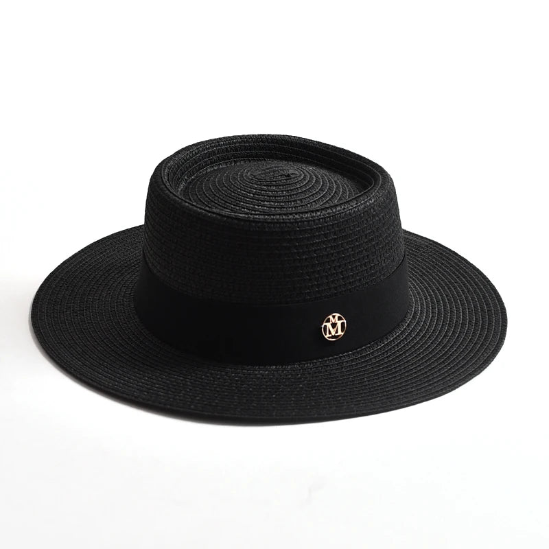 Canotier Paille Femme — Ruban & Élégance Estivale