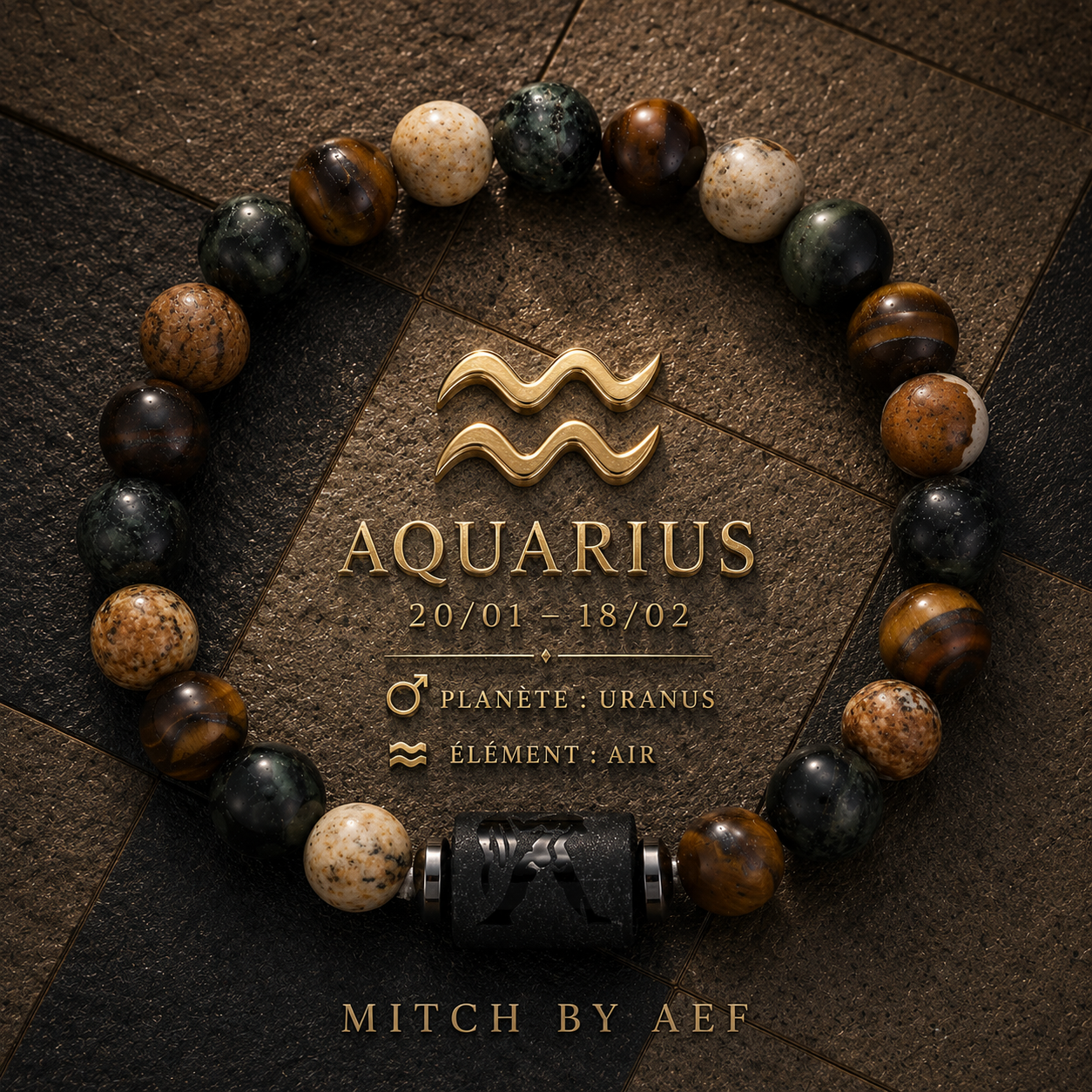 Bracelet Zodiac Pierre Naturelle