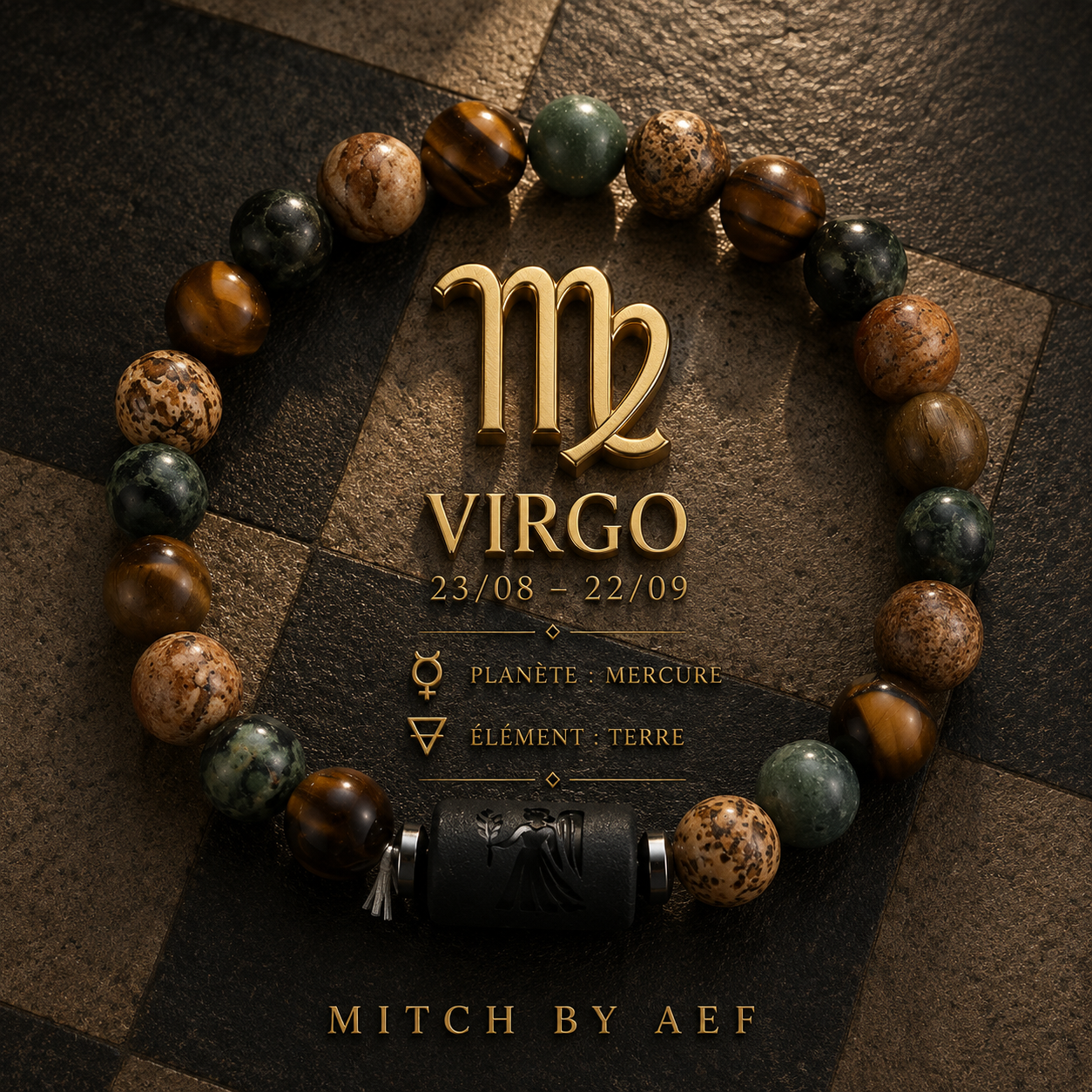 Bracelet Zodiac Pierre Naturelle