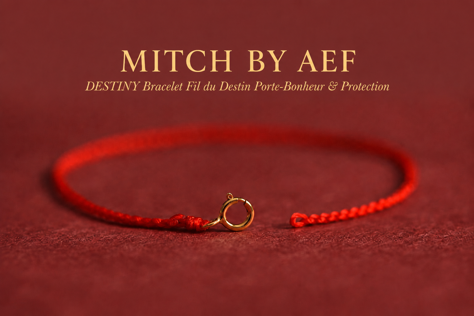 DESTINY - Bracelet Fil du Destin Porte-Bonheur Chance & Protection