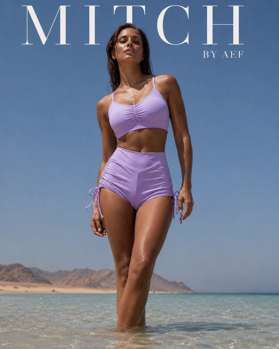 STAR - High-Waist Riviera Bikini with Shorty Bottoms